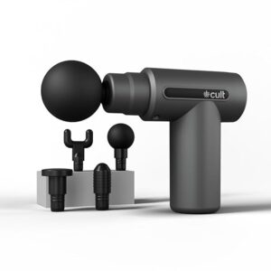 Cult Impact Deep tissue massage gun, 3000mAh battery, 6-speed intensity, Silicone round head, Full body gun massager.