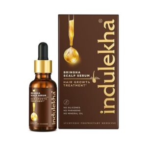Indulekha Bringha Hair Growth Treatment Scalp Serum ,30ml |Ayurvedic Hair Growth Serum