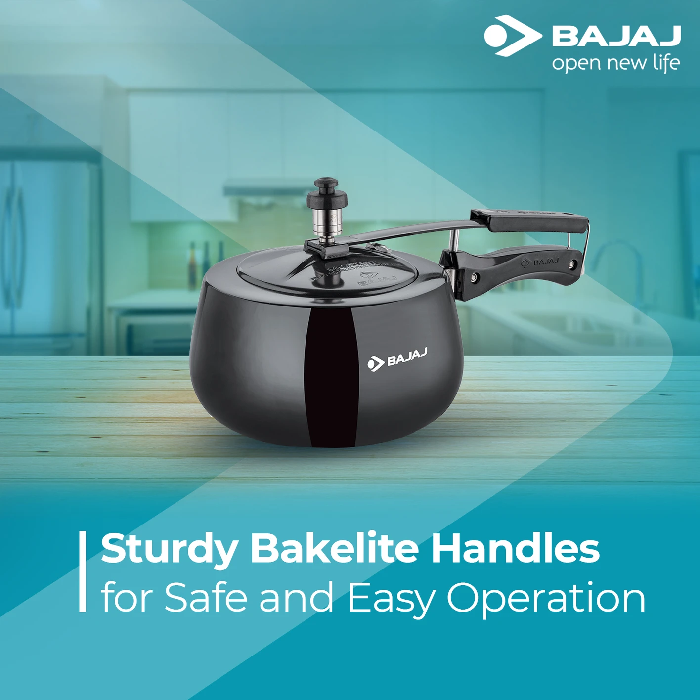 BAJAJ New Shakti 3HD HA Handi With IB 3 L Induction Bottom Pressure Cooker (Hard Anodized) - Image 12