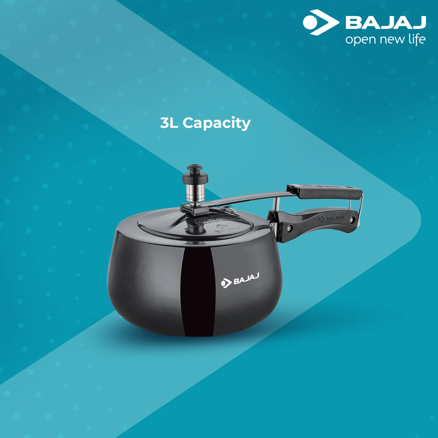 BAJAJ New Shakti 3HD HA Handi With IB 3 L Induction Bottom Pressure Cooker (Hard Anodized) - Image 10