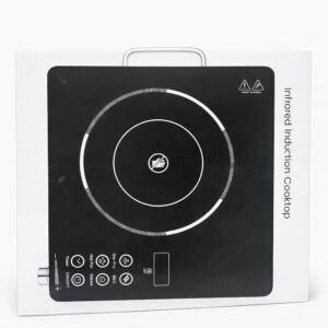 MANVIK 2200 Watts Infrared Cooktop | Preset Indian Menu Options & Timer | Compatible With Any Metal Cookware With Flat Bottom | Easy to clean | Portable | Black | 1Y Warranty