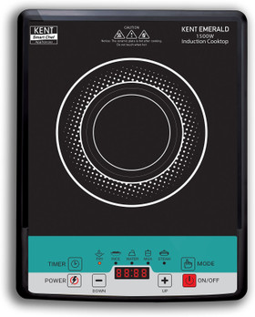 KENT Star Induction Cooktop 3000W | 6 Preset Menu | Full Microcrystalline Glass |Feather Touch Buttons & LED Display |Milk Boiling & Turbo Cooking...