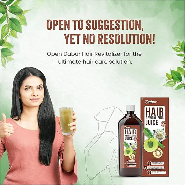 Dabur Hair Revitalizing Juice - Hair Growth & Fall Control - 1L - Image 3