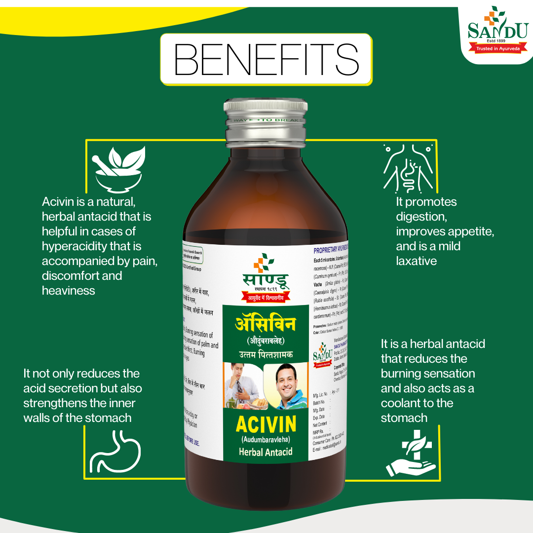 Sandu Acivin (200 ml) Herbal Antacid Tonic for Acidity - Image 4