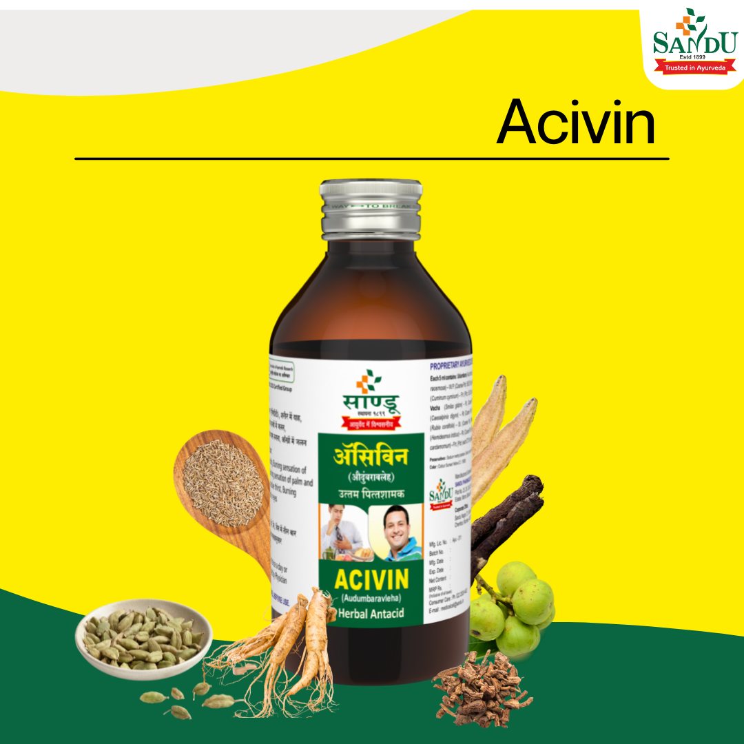 Sandu Acivin (200 ml) Herbal Antacid Tonic for Acidity