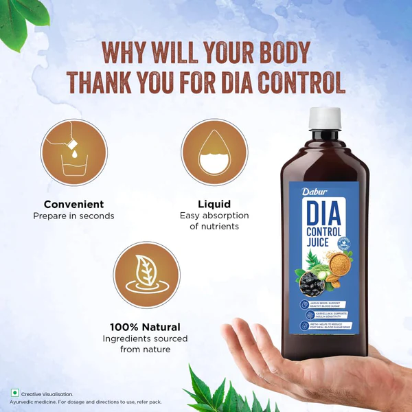Dabur Dia Control Juice - Manage Blood Sugar Naturally - 1L - Image 7
