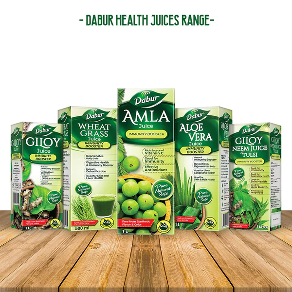 Dabur Giloy Neem Tulsi Juice for Immunity, Respiratory, Skin & Liver Health - Pack of 2 - Image 3