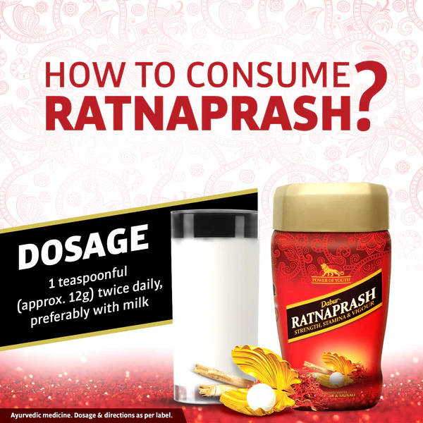 Dabur Ratnaprash - 450g ~ Premium Ayurvedic Health Supplement for Daily Wellness - Image 5