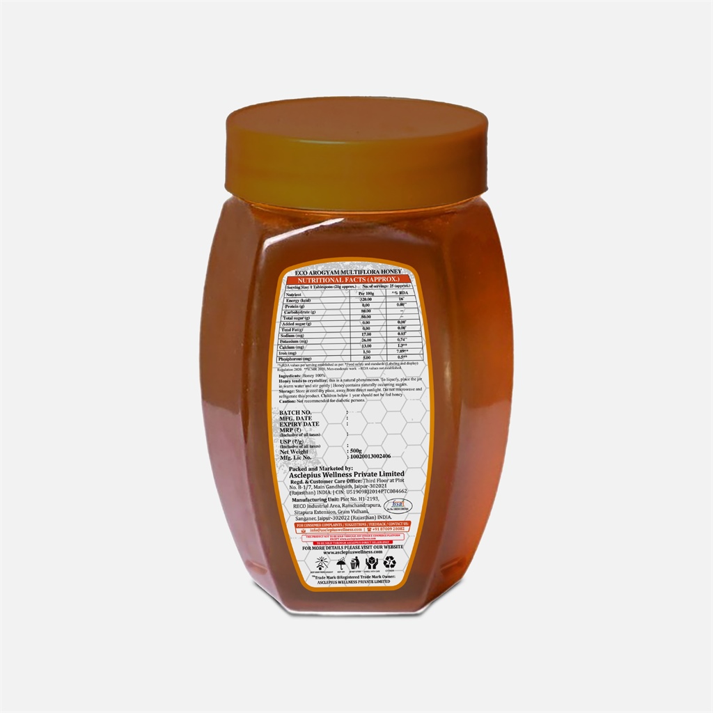 ECO AROGYAM MULTIFLORA HONEY (NEW) - Image 2