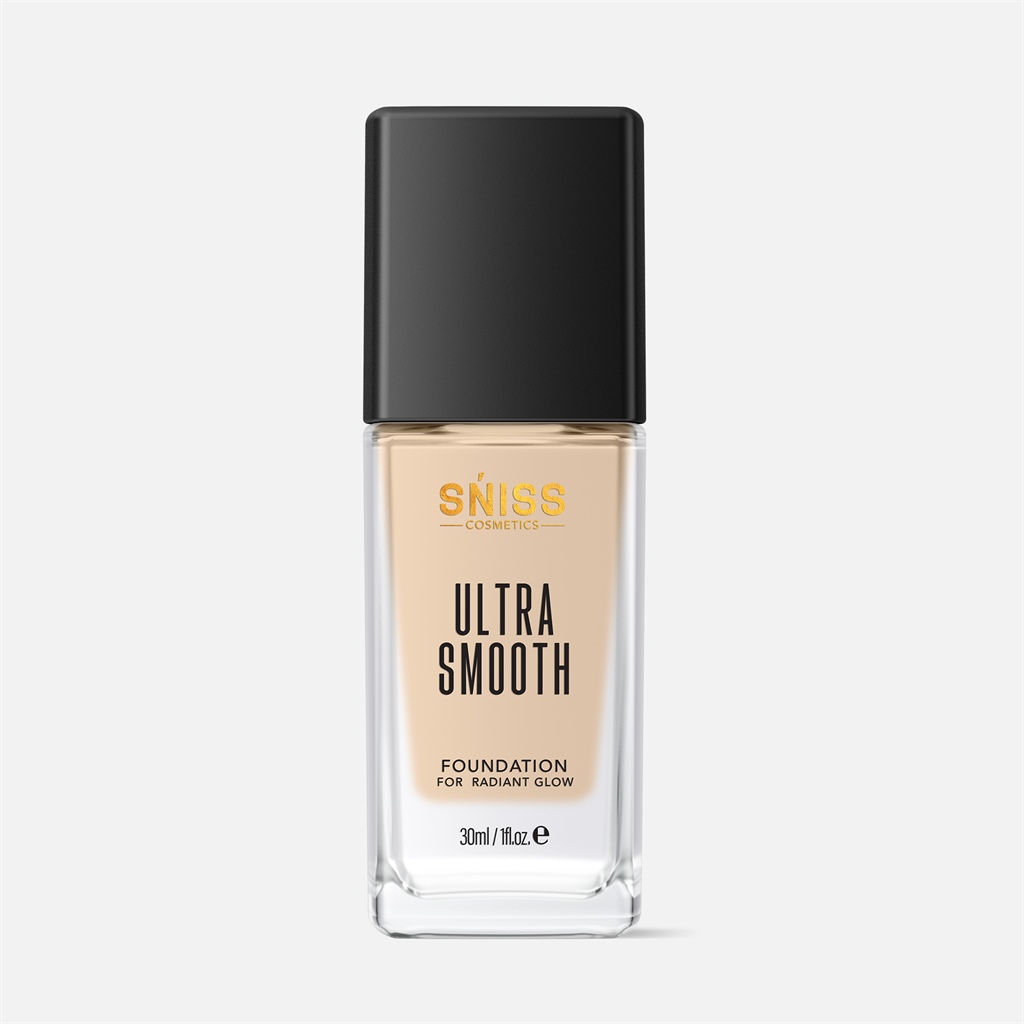 SNISS COSMETIC ULTRA SMOOTH FOUNDATION FOR RADIANT GLOW-CREAMY VANILLA - Image 3