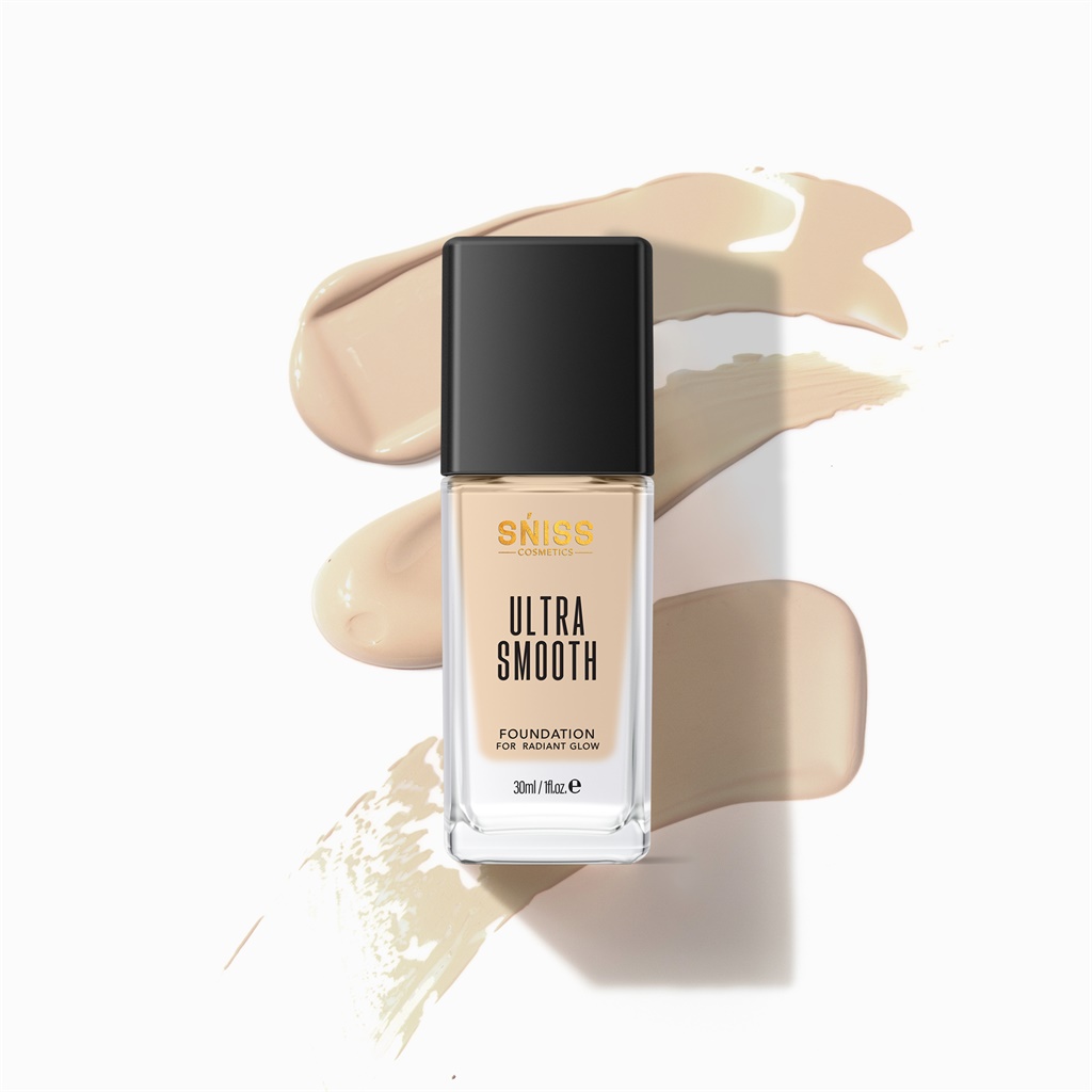 SNISS COSMETIC ULTRA SMOOTH FOUNDATION FOR RADIANT GLOW-CREAMY VANILLA - Image 2