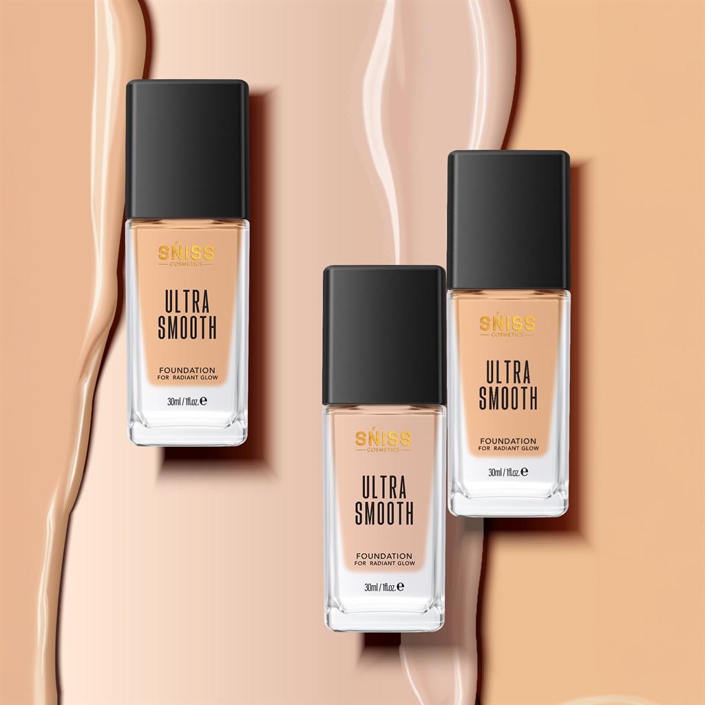 SNISS COSMETIC ULTRA SMOOTH FOUNDATION FOR RADIANT GLOW-CREAMY VANILLA - Image 4